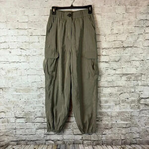 Joie Women's Cargo Pants XS Modal Polyester Olive Green High Rise Cinch Bottom